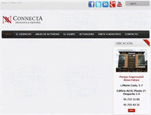 Tablet Screenshot of connecta-abogados.com